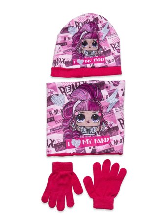 L.O.L | Set 3 Pcs Bonnet+Collar+Gloves | 52