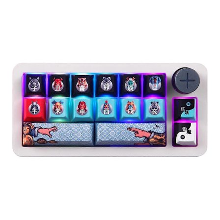 SK16 RGB Numerisk Knappsats Bluetooth Trådlöst Tri-Mode Mekaniskt Tangentbord 16 Tangenter Hot Swap Huano Switch