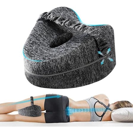 2026 Opgraderet udgave Knæpude til sideliggende, ortopædisk pude med memoryskum