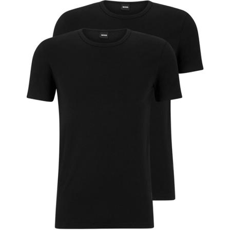Hugo Boss, T-shirt Modern 2-Pack Zwart, Heren, Maat:L,Katoen