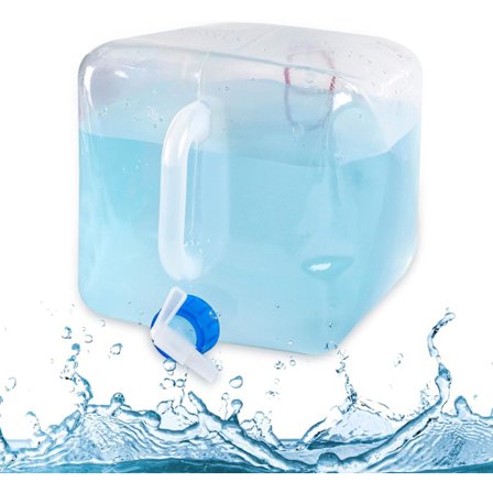 Richeer 4-pakkaus taitettavia vesikanistereita, 10 L/20 L, joustava vesikanisteri, taitettava vesikanisteri, BPA-vapaa ulkoilmaretkeilyyn