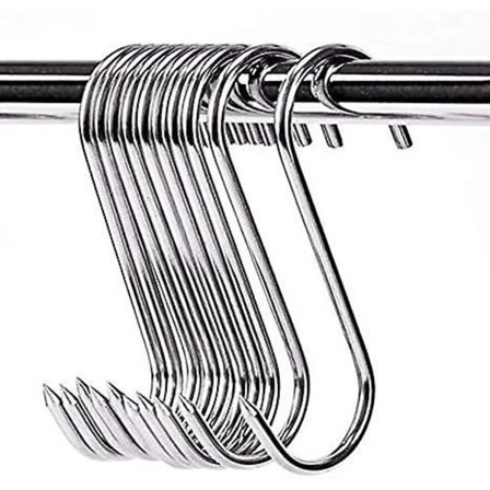 Meat Hooks, 10 Pcs Stainless Steel Butcher Hook