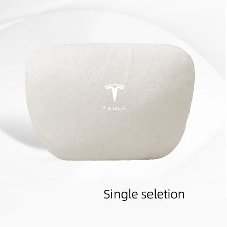 Sopii Tesla MODEL3/MODELY/MODELX pääntuen lannetukeen - Tesla [off white] pääntuki/1
