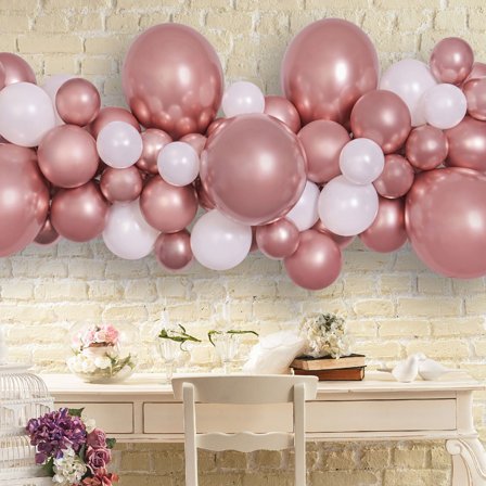 DIY Ballonguirlande Roséguld