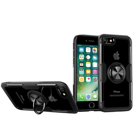 Cover med ringholder - iPhone 6/6S Plus Marinblå/Silver