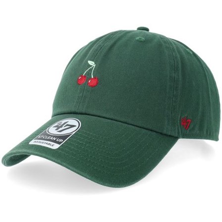 47 Brand - Grön unconstructed Keps - Base Runner Clean Up Cap-Fruit-ark Green Dad Cap @ Hatstore