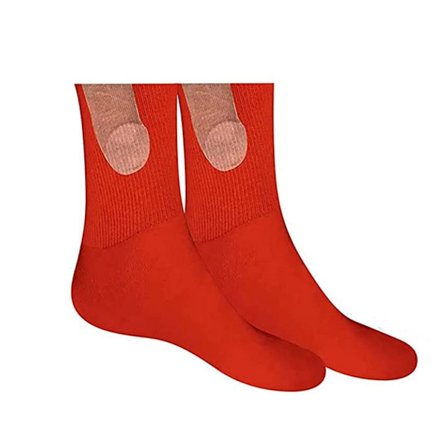 1 Par Roliga Strumpor Visa Upp Strumpor RÖDA