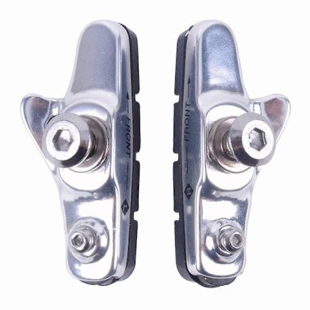 ZTTO SCP1 aluminium + gummi lättvikts racerbroms sko C bromsok sko silver (silver, silver)