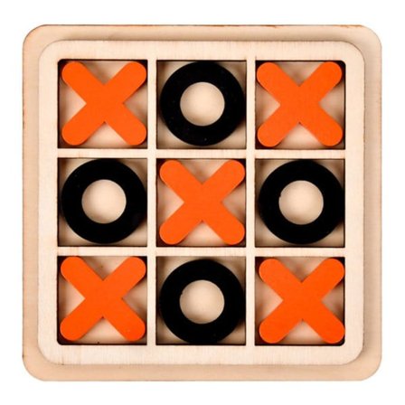 Tre på rad-spill i tre - Usorterte farger multifarge