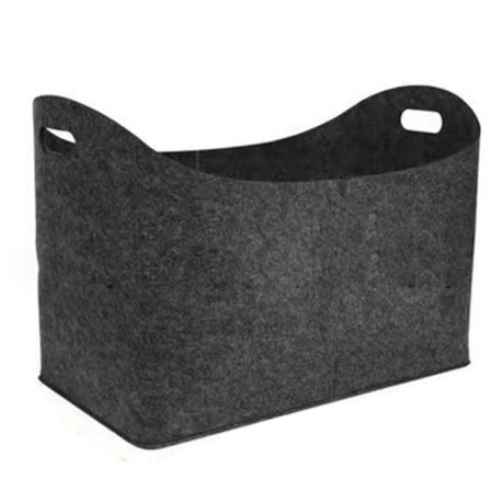 Filtkorg för ved med handtag, stor kapacitet, tålig mot rivning, vedbärare för inomhus, utomhus och camping