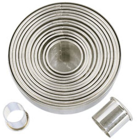 Städter Rengasmuotit, pyöreä, 14 kpl, halkaisijat 2,5-10,5 cm