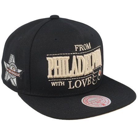 Mitchell & Ness - NHL Musta snapback Lippis - Philadelphia Flyers With Love Black Snapback @ Hatstore