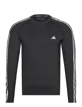 Techfit 3-Stripes Training Long-Sleeve Top Black Adidas Performance