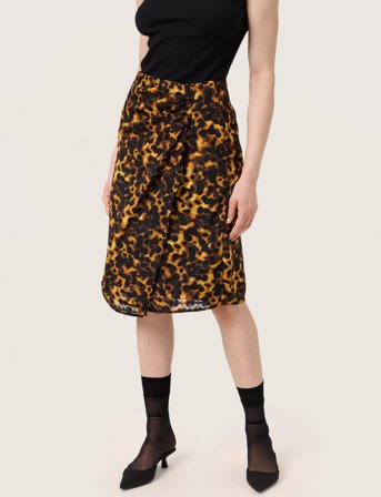 Soaked in Luxury Slgunvy Skirt - Brown - XS