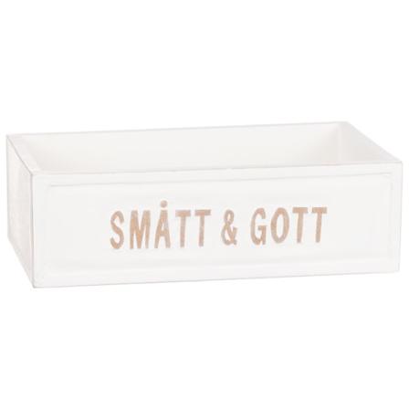 Trälåda Vit Smått & Gott