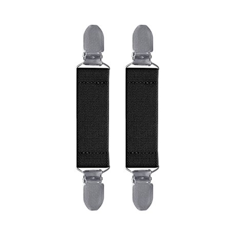 2 stk. handskeklemmer i rustfrit stål, stærke elastiske handskeklemmer med tænder til børn og voksne