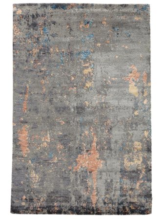 Handgeknoopt Contemporary Design Vloerkleed 195X296 Wol Donkergrijs/Bruin