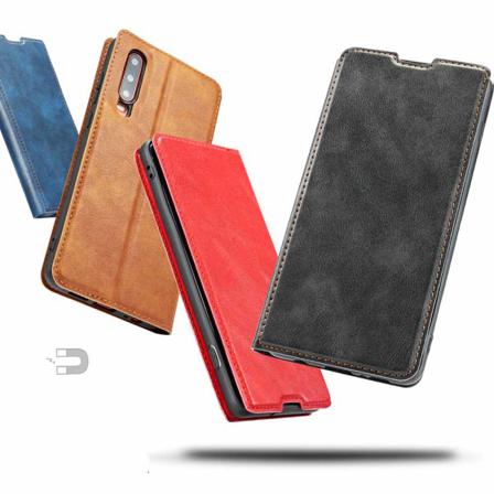 Huawei P30 - Praktiskt Smart Plånboksfodral Vintage Svart Svart