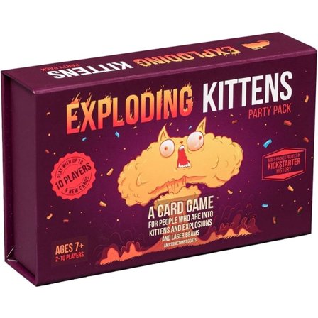 Exploding Kittens Party - et russisk roulette kortspil, kortspil til voksne, teenagere og børn - 2-10 spillere 6.1 x 3.9 x 1.5 inches