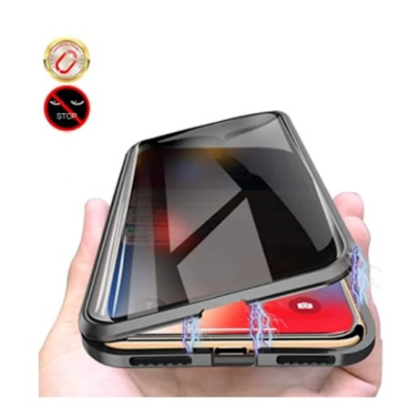 Sekretessskydd metallfodrall till iPhone 13 mini svart