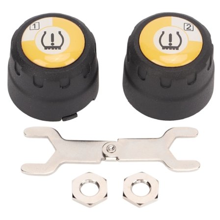 Bluetooth TPMS 2 Ulkoinen Anturi Rengaspaineen Seurantajärjestelmä Reaaliaikainen Paineen ja Lämpötilan Hälytys Moottoripyörälle