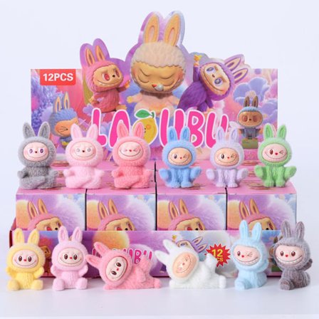 Monster Adventskalender med hule gledesberlocker, nøkkelringer og søte figurer, 12 overraskelsesgavepakker.SA