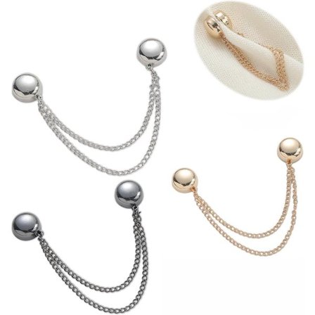 Magneettiset neuletakkinipsut, 3 kpl, neuletakkinipsut, minikokoiset magneettiset rintakorut ketjulla, naisten neuletakkinapit, naisten 