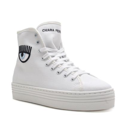 Chiara Ferragni Collection Collection Cf-1 High sneakers Hvid, Dame, Størrelse: 38 EU