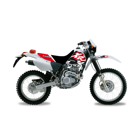 Kit Adesivi Blackbird Original Rosso-Bianco-Nero - Honda XR 400 R 1996-2004