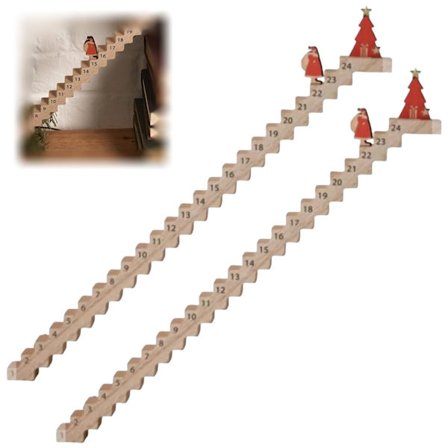 2 stk Tre Trapper Jule Nedtelling Kalender, Tre Trapper Klatring Jule Adventskalender, Julenissen Trapper Adventskalender