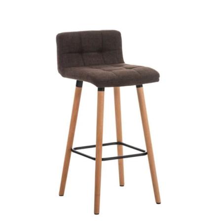 Set med 2 barstolar - CEYZERIEUX Natural Finish (Brun)