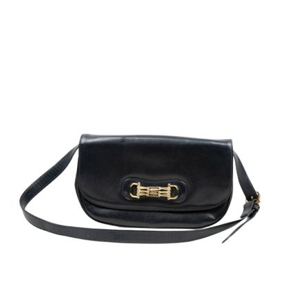 Celine Vintage, Pre -owned Horse-Bit Shoulder Bag Zwart, Dames, Maat:ONE Size