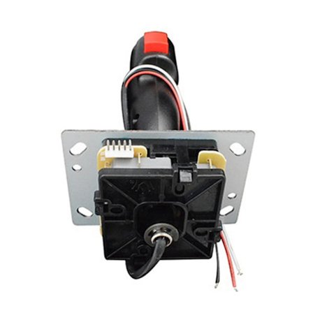 Flight Stick For Arcade Game Cabinet Høykvalitets metall PVC Mini-Grap Flight Joystick Trigger Topp Brannknapp Vibrasjon