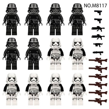 12-delers Star Wars Byggekloss Minifigur Leketøysett for Barn