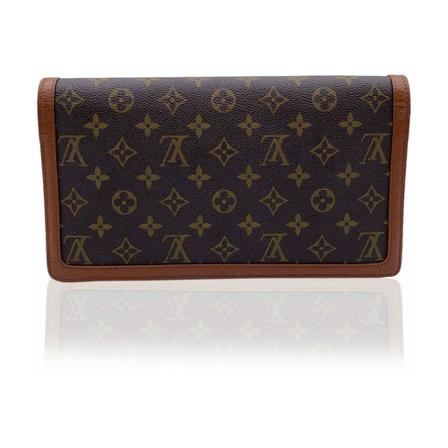 Louis Vuitton Vintage Clutches brun, Dam Vintage Väskor, Dam, Storlek: ONE SIZE