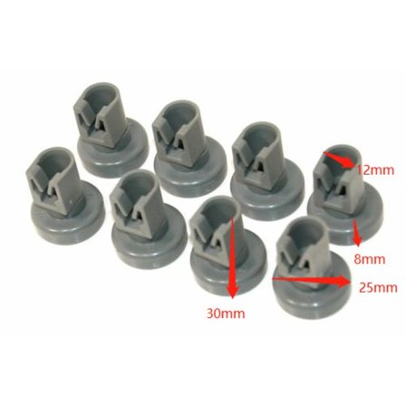 Diskmaskin Hjul Nedre Diskställ Rulle Axel Kit Tillämplig för AEG Privileg