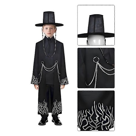 Kpop Demon Hunters Cosplay Kostume - Jinu Idol Outfit med Paryk og Hat, Boguge Kostume, Anime Rollespilsdragt_yux