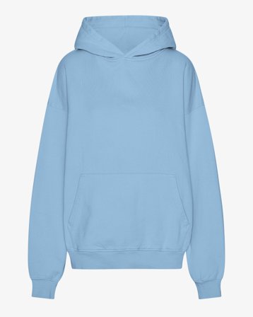 Organic Oversized Hood - Seaside Blue M