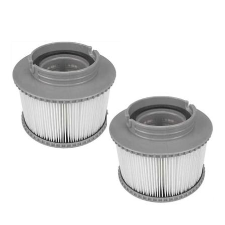 Två filterelementpumpar för den uppblåsbara poolen är installerade grå 111mm*86mm*70mm