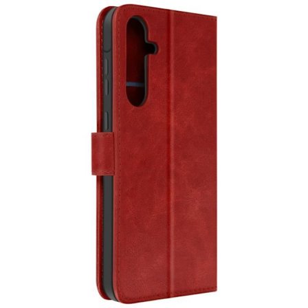 Fodral till Samsung Galaxy A55 Handledsrem Flip Plånboksställ Röd