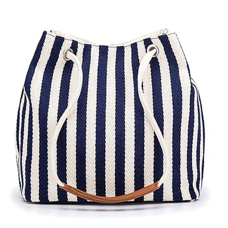 Dame Canvas Sommer Tote Bag Liten Medium Strandveske Skulderveske Daglig Arbeids Tote Bag