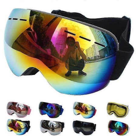 Uv400 Anti-dugg Dobbelt Lag Ski Briller Linse Ski Maske Briller Ski Snowboard Briller Speil Polariserte Briller For Voksne