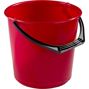 BØTTE RØD PLAST 10L