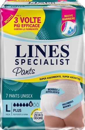 Lines Specialist Pants Plus Pannolone Per Incontinenza Unisex