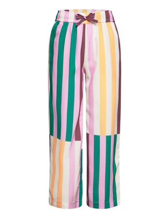 Tnhillary Wide Pants Bottoms Trousers Multi/patterned The New