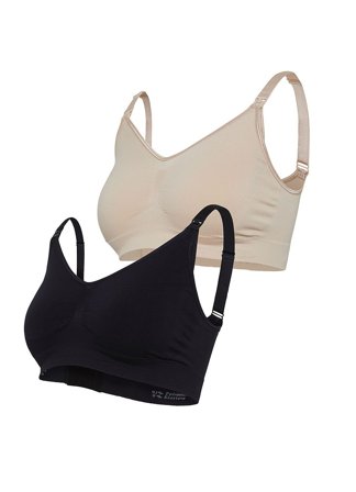 Carriwell Original Graviditets og Amme Bh 2-Pak Honey / Black XL, Tøj & Bolig, Graviditet & Efterfødsel, Graviditetstøj