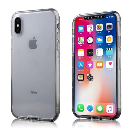 iPhone X akryl fleksibelt TPU etui