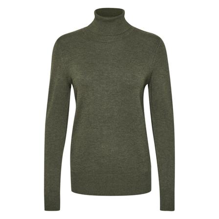 Saint Tropez, Mila SZ Rollneck Pullover Zielony, Kobieta, Rozmiar: S