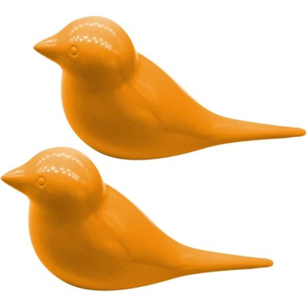 st Italiensk Veggfugl Dekor Krok Veggdekorasjon Soveromsdør Tredimensjonal Kleskrok Enkel Krok Harpiks Gave Krok (Gul 11cm)