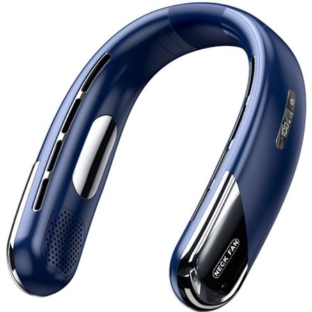 Halsventilator, bærbar personlig halsventilator, kølende halsventilator der blæser kold luft, justerbar, håndfri, genopladelig gave til mænd, kvinder,